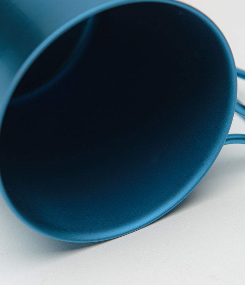 Snow Peak Titanium Single Wall 450ml Mug in Anodized Blue