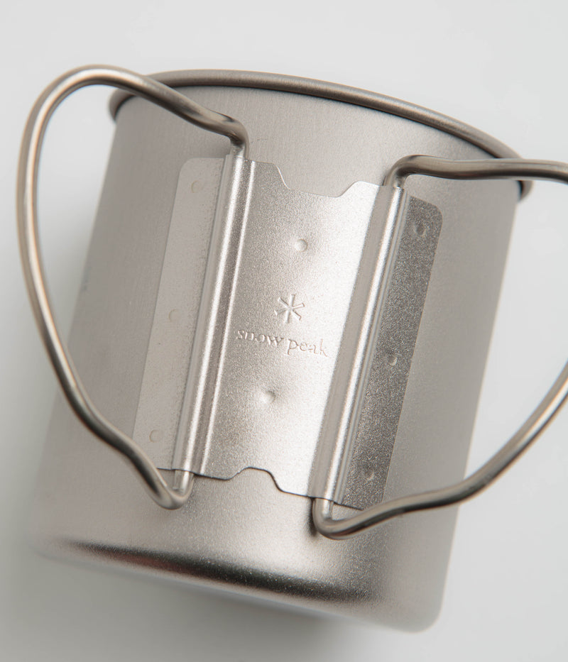Snow Peak Titanium Single Wall 450ml Mug in Silver