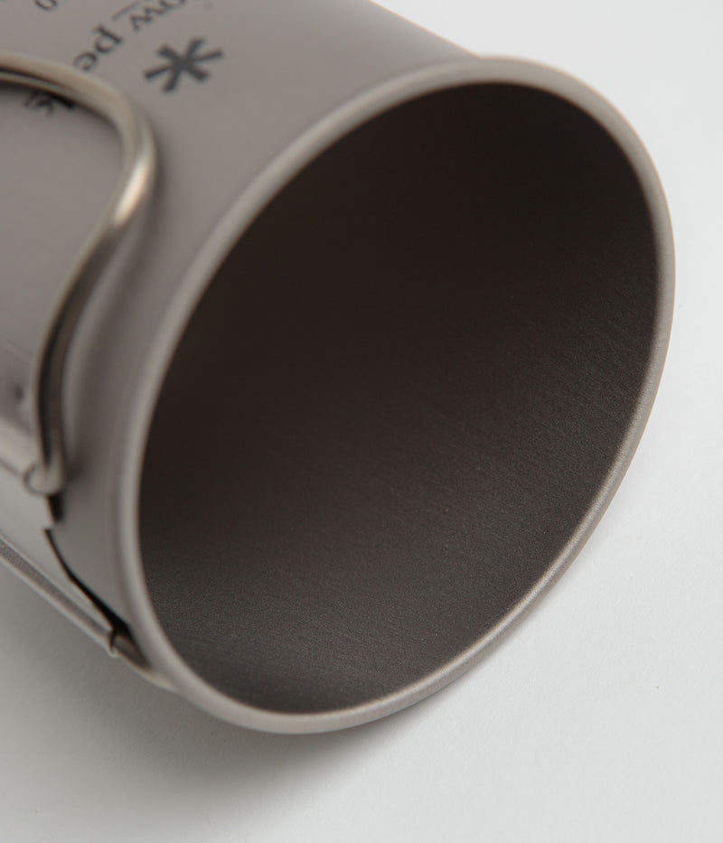 Snow Peak Titanium Single Wall 450ml Mug in Silver