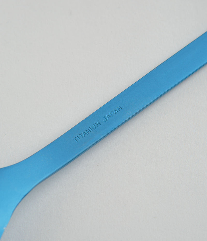 Snow Peak Titanium Spork in Blue Anodized