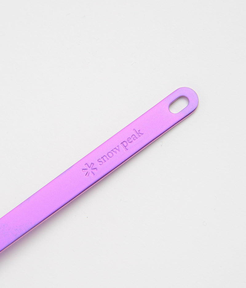 Snow Peak Titanium Spork in Purple Anodized