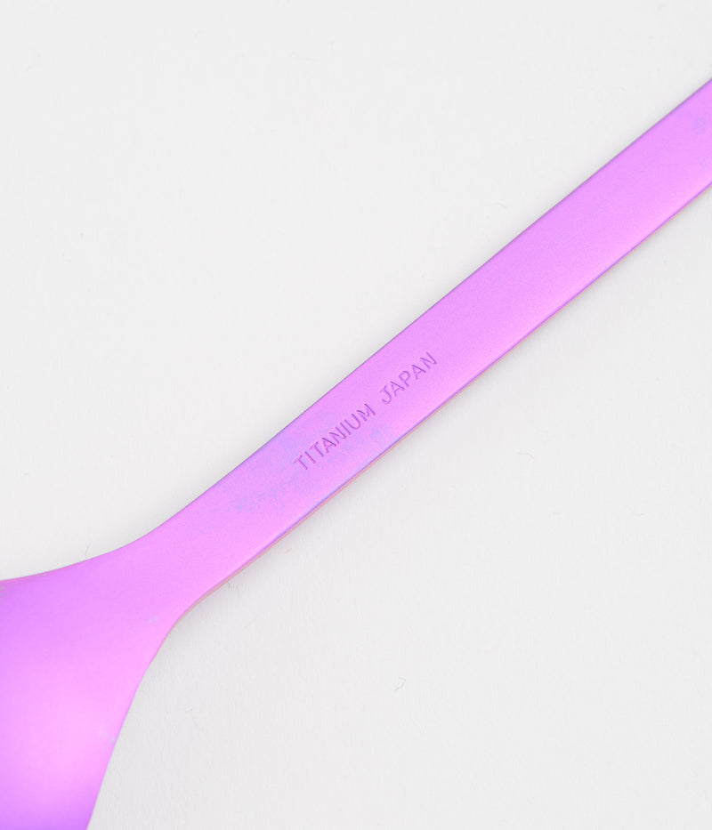 Snow Peak Titanium Spork in Purple Anodized