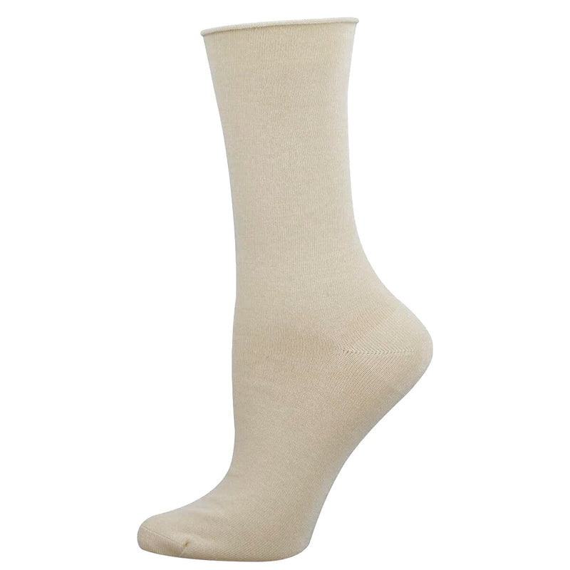 Solid - Women's Bamboo Roll Top Crew