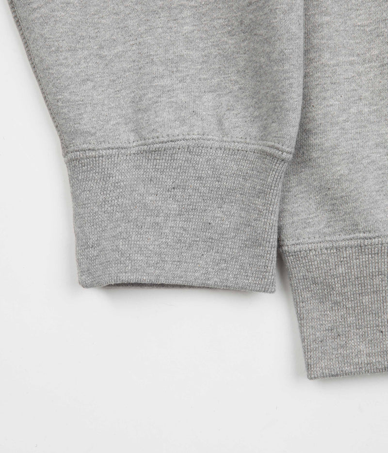 Nike Solo Swoosh Fleece Hoodie in Dark Grey Heather and White