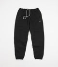 Nike Solo Swoosh Fleece Sweatpants in Black and White