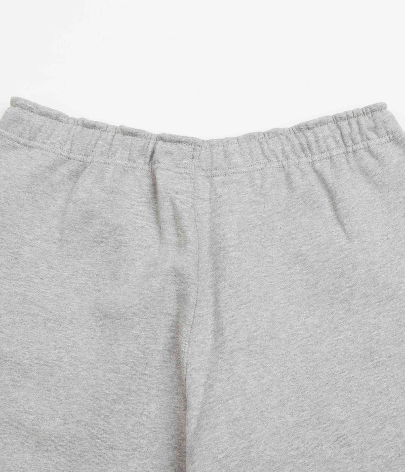 Nike Solo Swoosh Fleece Sweatpants in Dark Grey Heather and White