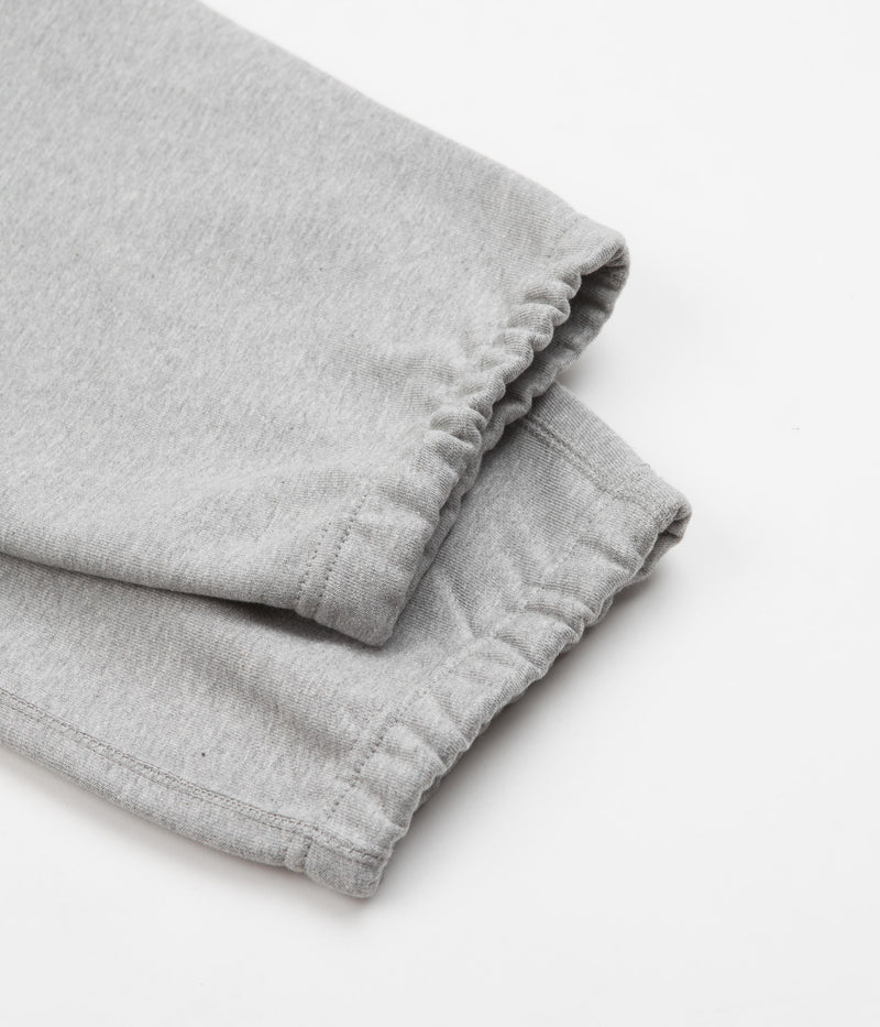 Nike Solo Swoosh Fleece Sweatpants in Dark Grey Heather and White