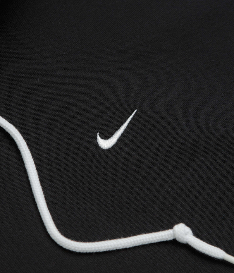 Nike Solo Swoosh Hoodie in Black and White