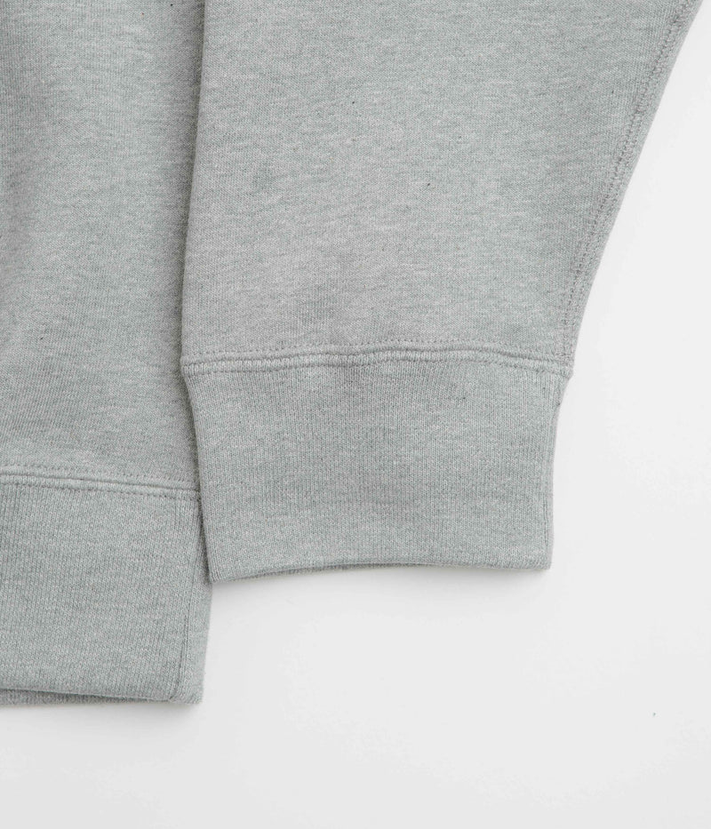 Nike Solo Swoosh Hoodie in Dark Grey Heather and White