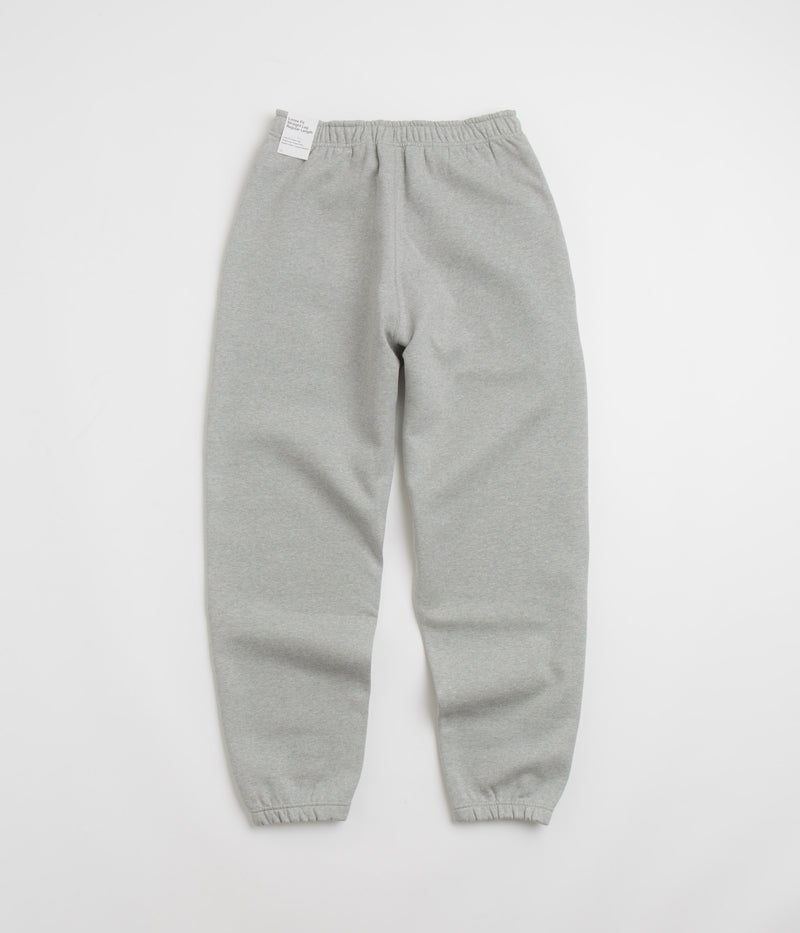 Nike Solo Swoosh Sweatpants in Dark Grey Heather and White