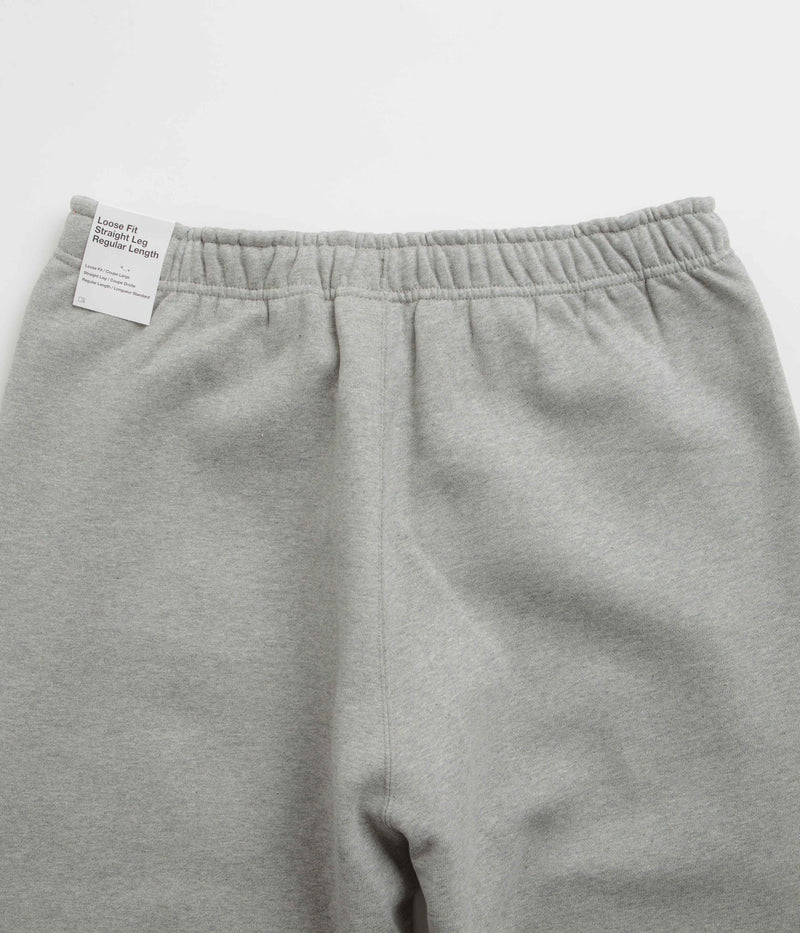 Nike Solo Swoosh Sweatpants in Dark Grey Heather and White