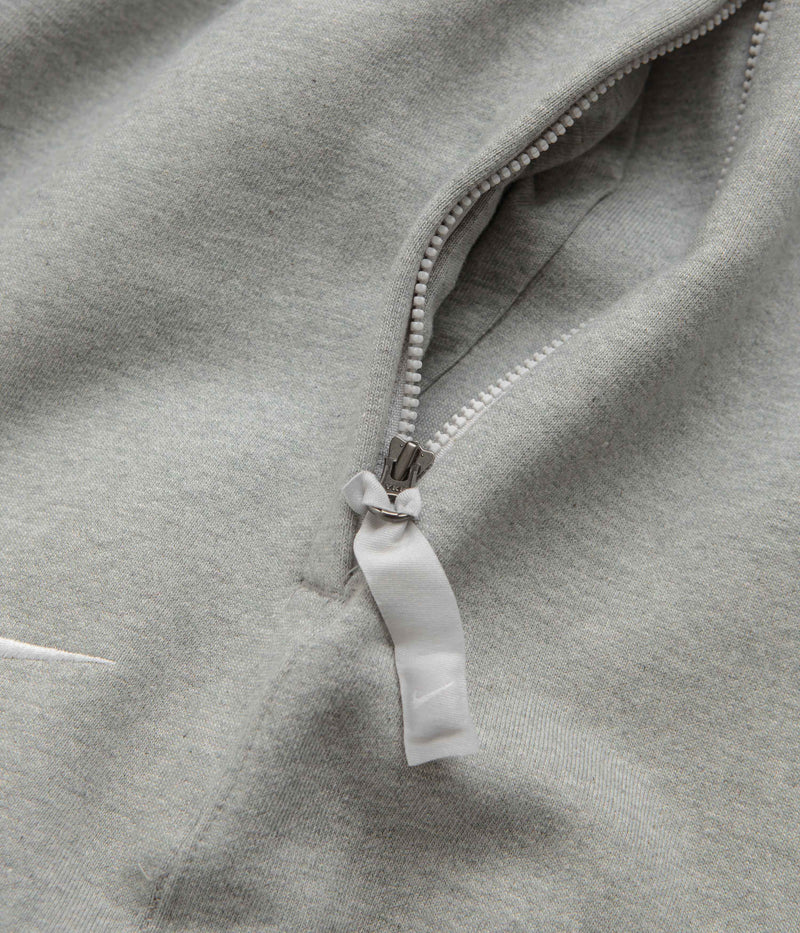 Nike Solo Swoosh Sweatpants in Dark Grey Heather and White
