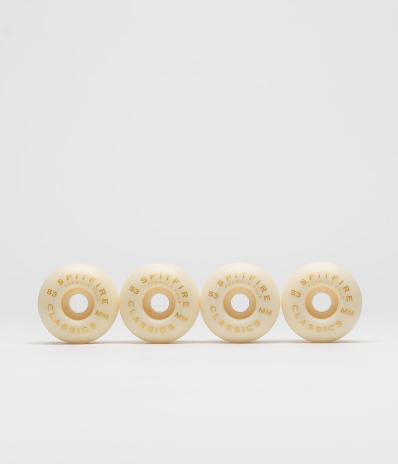 Spitfire Formula Four Classic 101DU Wheels in Orange and 53mm