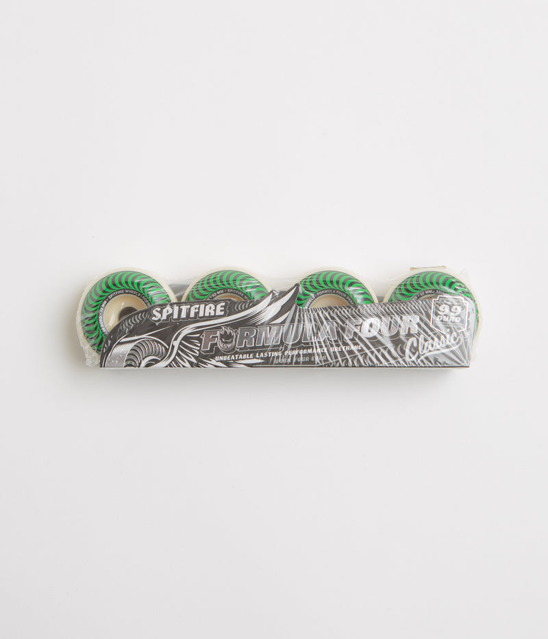 Spitfire Formula Four Classic 99DU Wheels in Green and 52mm