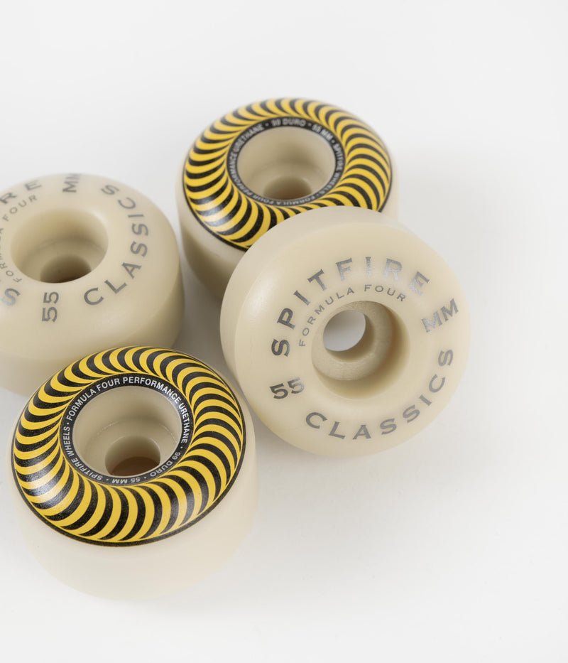 Spitfire Formula Four Classic 99DU Wheels in Yellow and 55mm