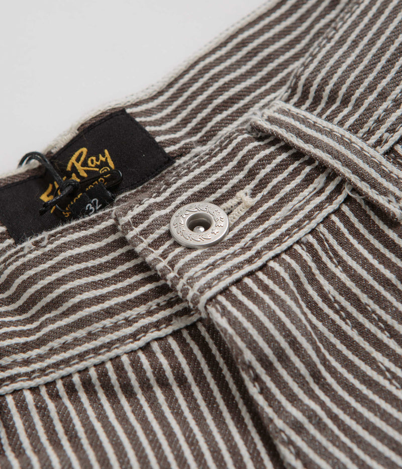 Stan Ray Big Job Shorts in Black Stone Hickory