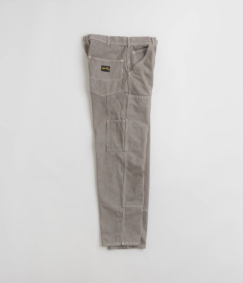 Stan Ray Double Knee Pants in Black Stone Hickory