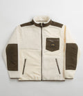 Stan Ray Patchwork Fleece Jacket in Natural and Olive