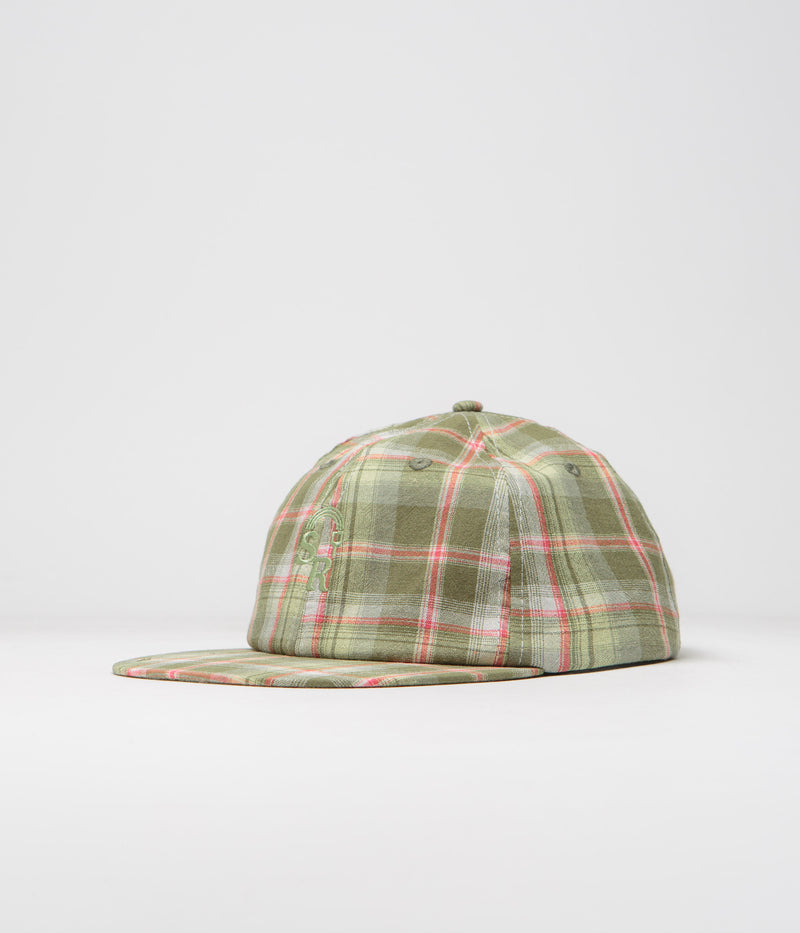 Stan Ray Plaid Ball Cap in Green Plaid