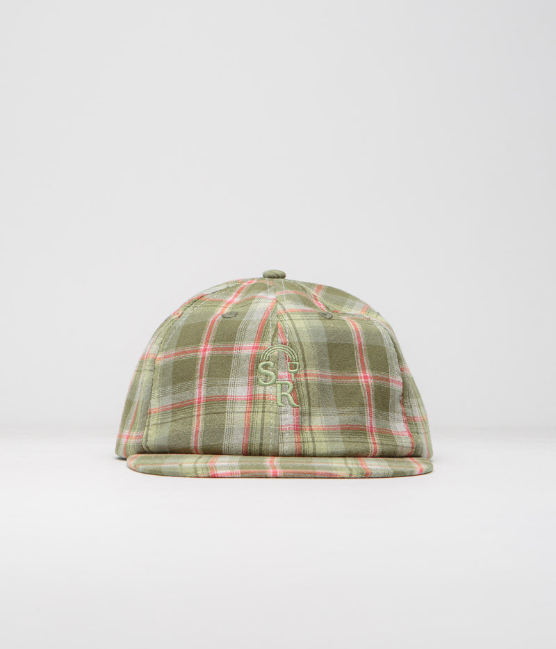 Stan Ray Plaid Ball Cap in Green Plaid