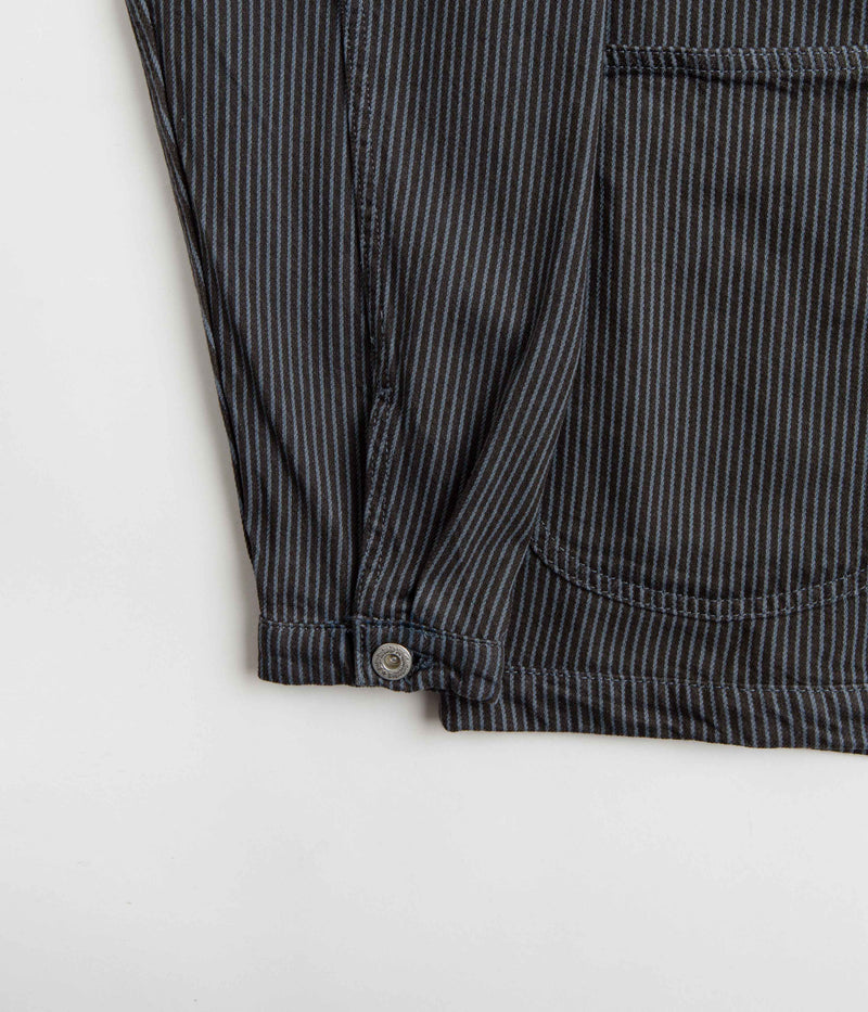 Stan Ray Unlined Coverall Jacket in Black Overdye Hickory