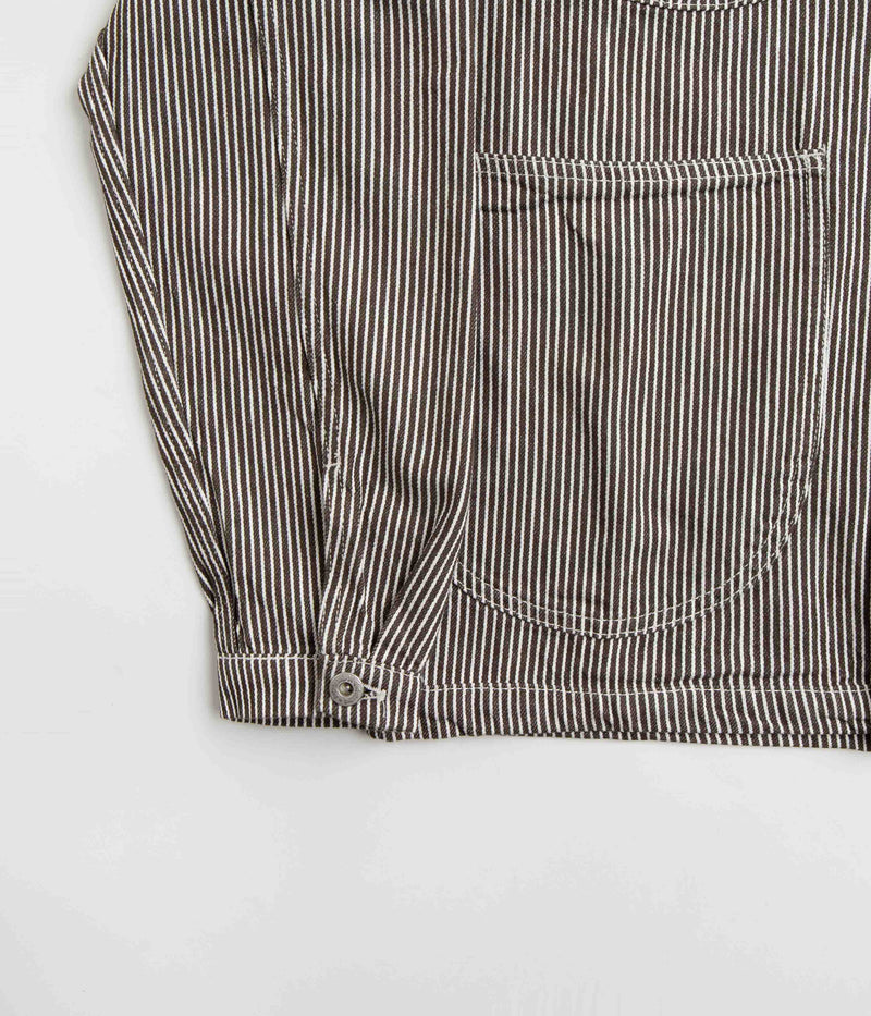 Stan Ray Unlined Coverall Jacket in Hickory Black and Natural