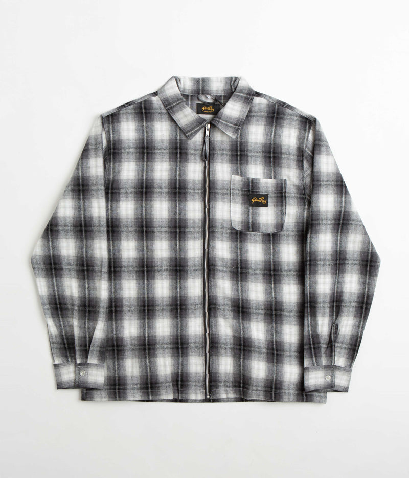 Stan Ray Zip Shirt in Black Plaid