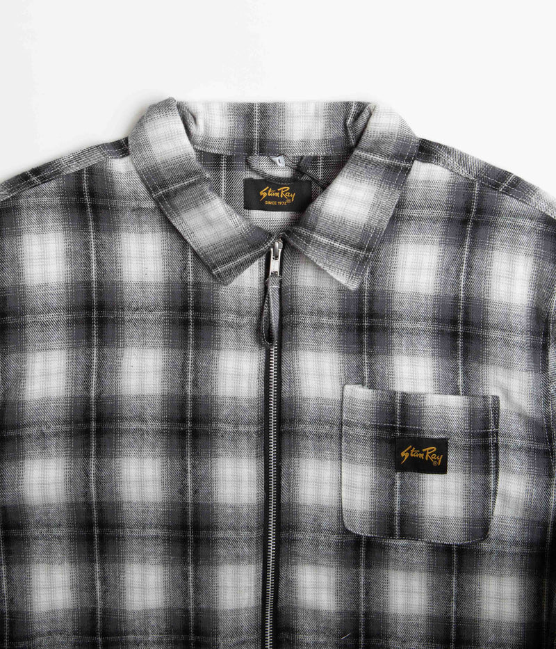 Stan Ray Zip Shirt in Black Plaid