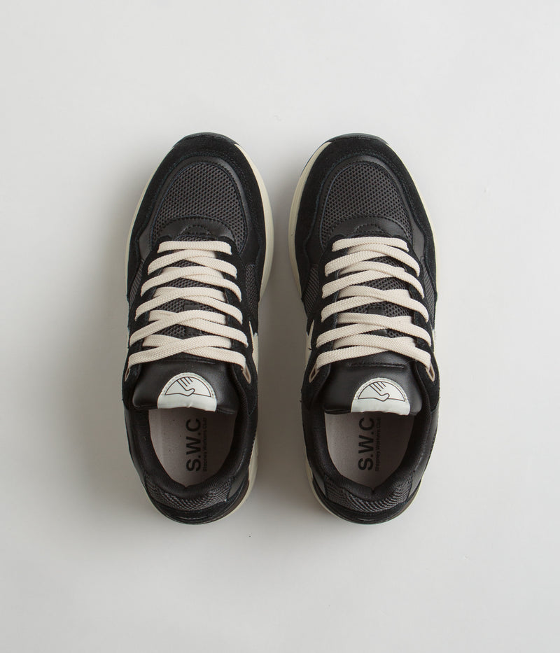 Stepney Workers Club Amiel S-Strike Suede Shoes in Black