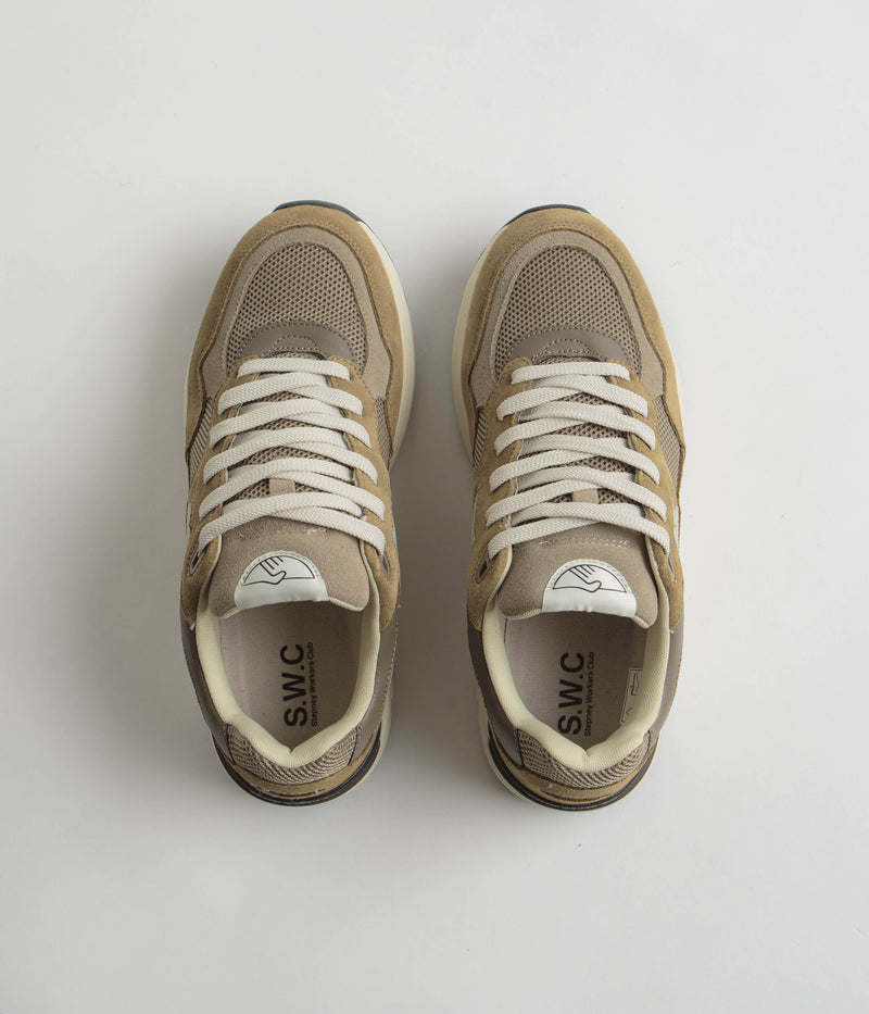 Stepney Workers Club Amiel S-Strike Suede Shoes in Desert