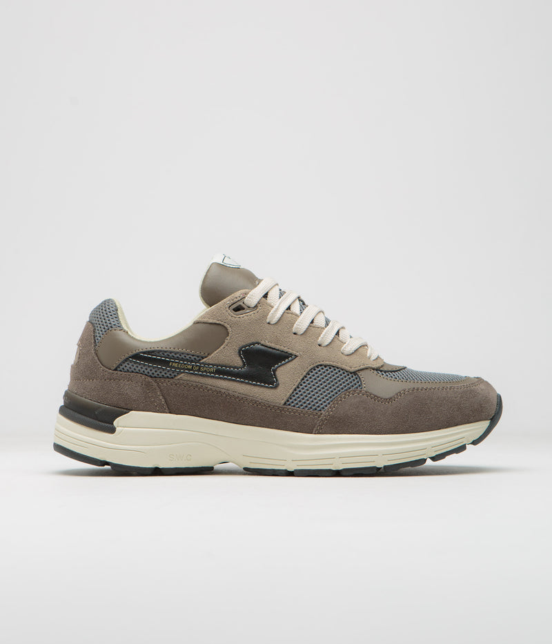 Stepney Workers Club Amiel S-Strike Suede Shoes in Grey