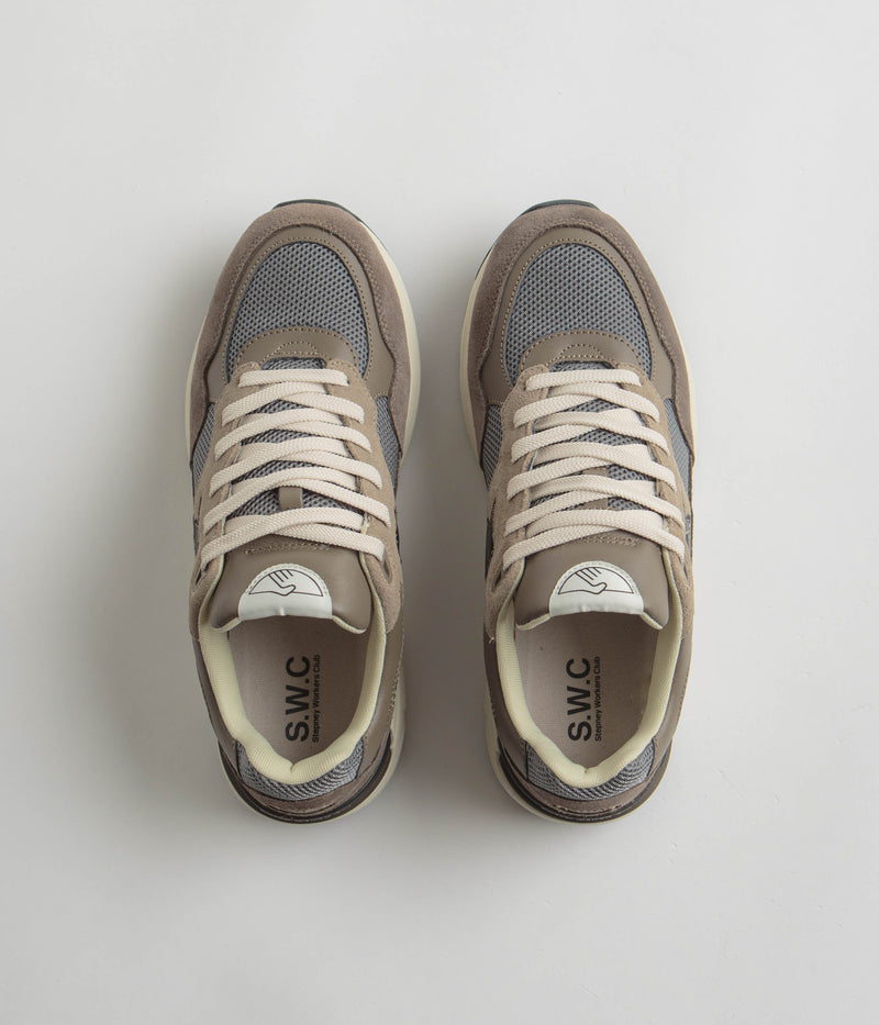 Stepney Workers Club Amiel S-Strike Suede Shoes in Grey