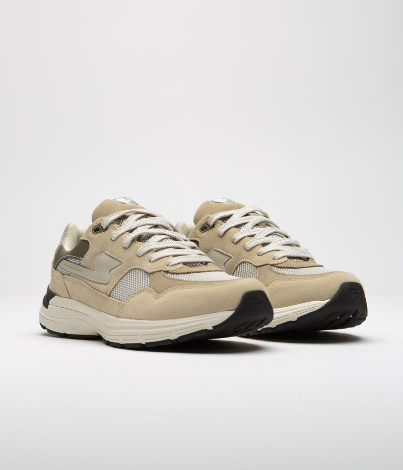 Stepney Workers Club Amiel S-Strike Suede Shoes in Sand