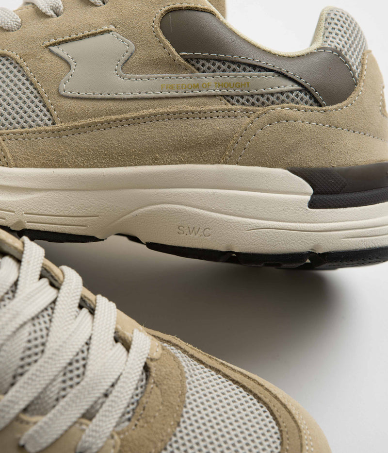 Stepney Workers Club Amiel S-Strike Suede Shoes in Sand