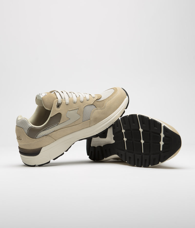Stepney Workers Club Amiel S-Strike Suede Shoes in Sand