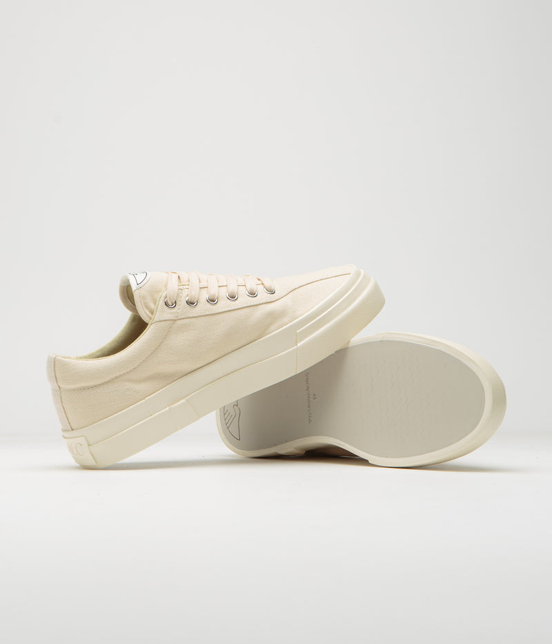 Stepney Workers Club Dellow Canvas Shoes in Raw Ecru