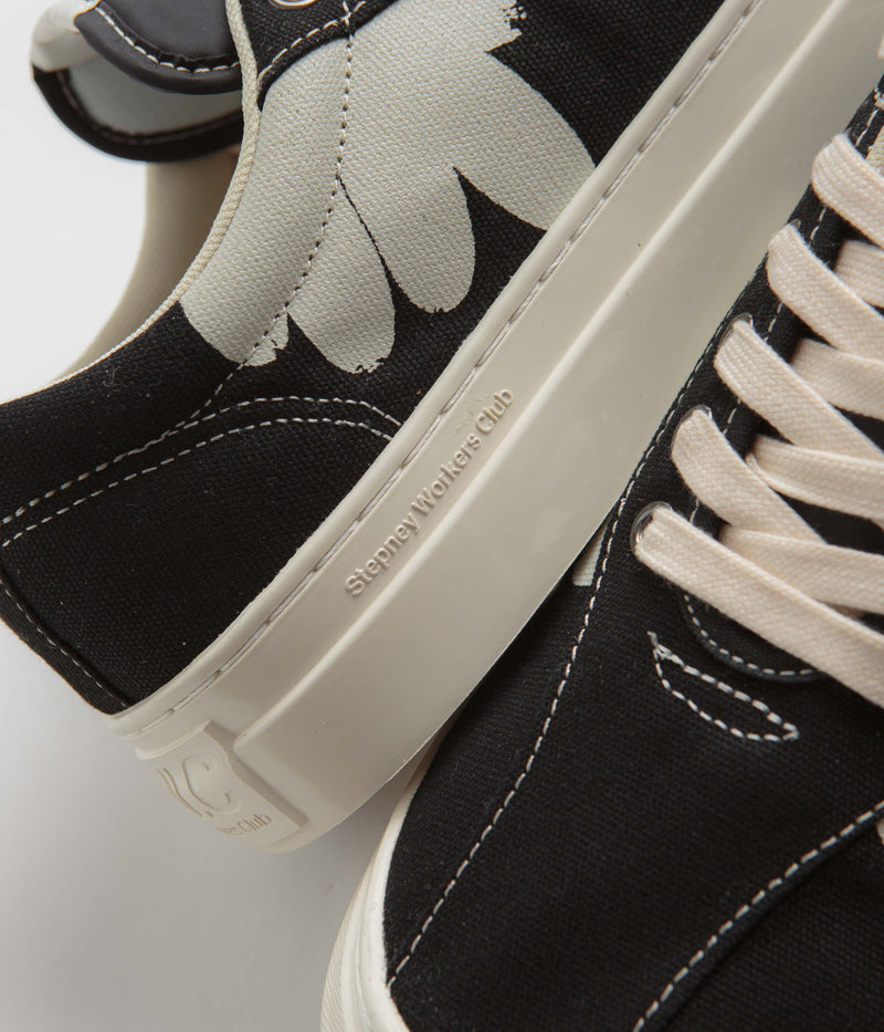 Stepney Workers Club Dellow Cupsole Shroom Hands Shoes in Black and White