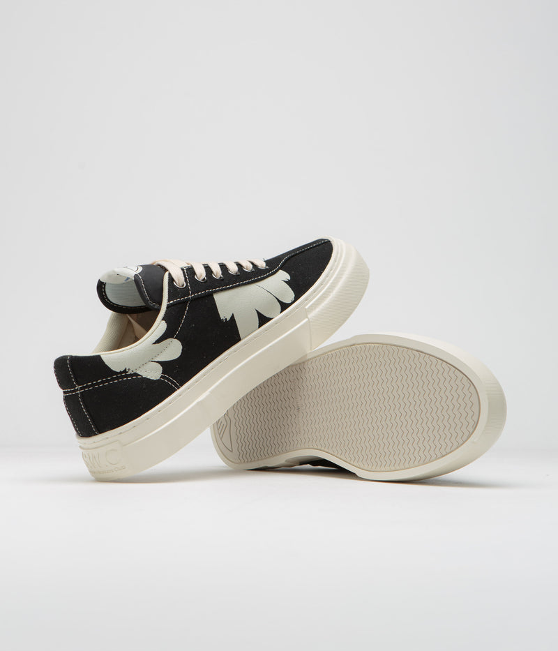 Stepney Workers Club Dellow Cupsole Shroom Hands Shoes in Black and White