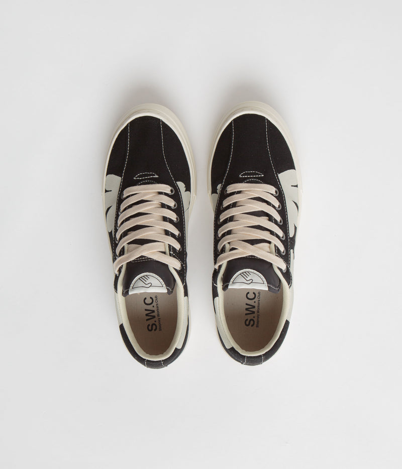 Stepney Workers Club Dellow Cupsole Shroom Hands Shoes in Black and White