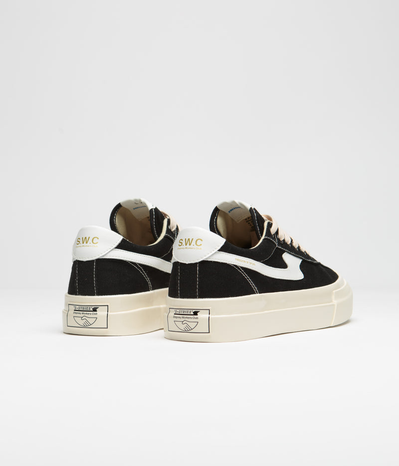 Stepney Workers Club Dellow S-Strike Canvas Shoes in Black and White