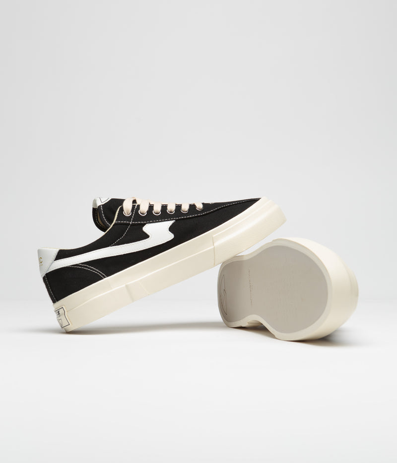 Stepney Workers Club Dellow S-Strike Canvas Shoes in Black and White