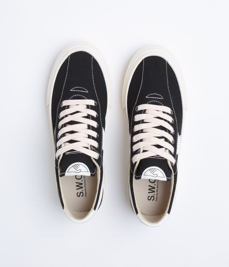Stepney Workers Club Dellow S-Strike Canvas Shoes in Black and White