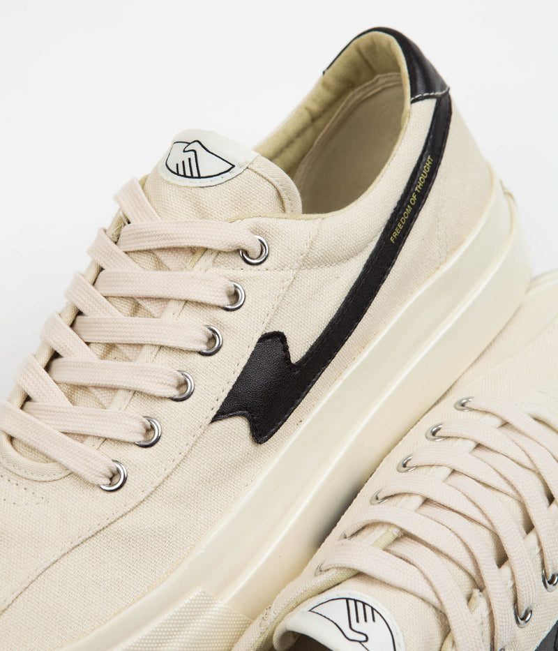 Stepney Workers Club Dellow S-Strike Canvas Shoes in Ecru and Black