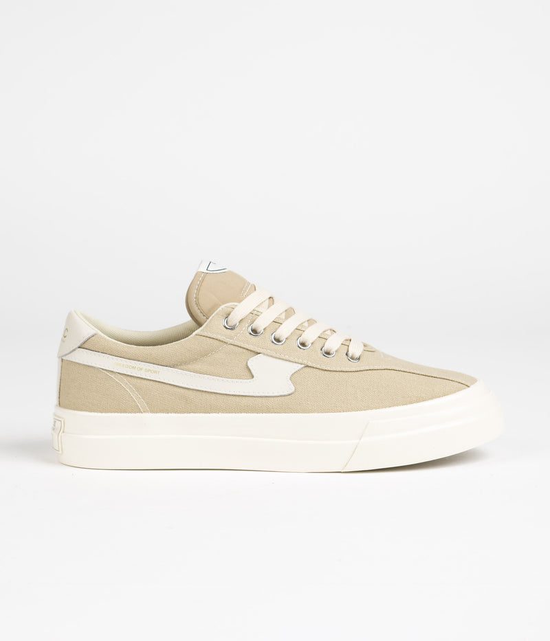 Stepney Workers Club Dellow S-Strike Canvas Shoes in Sand and Ecru