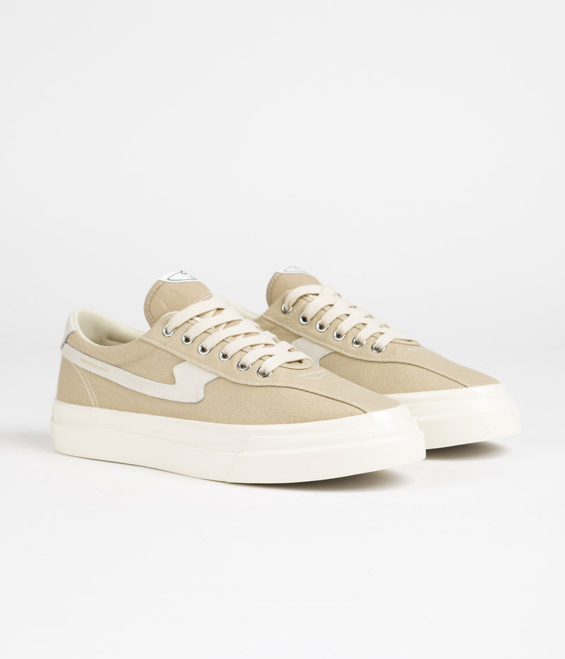 Stepney Workers Club Dellow S-Strike Canvas Shoes in Sand and Ecru