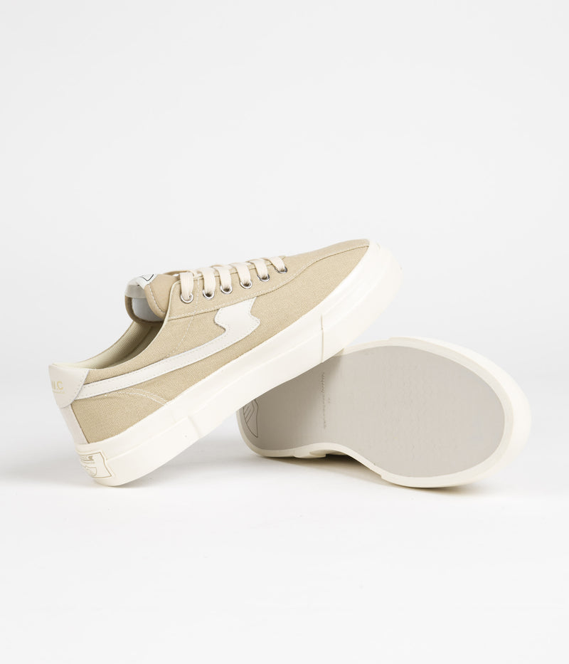 Stepney Workers Club Dellow S-Strike Canvas Shoes in Sand and Ecru