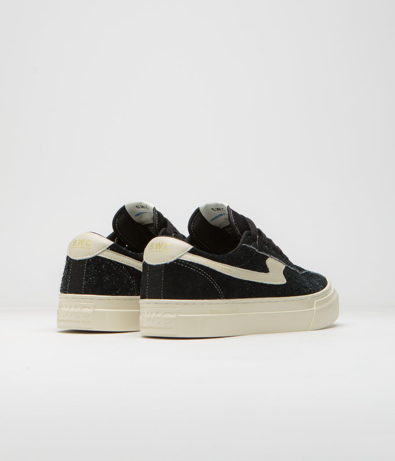 Stepney Workers Club Dellow S-Strike Cup Raw Suede Shoes in Black