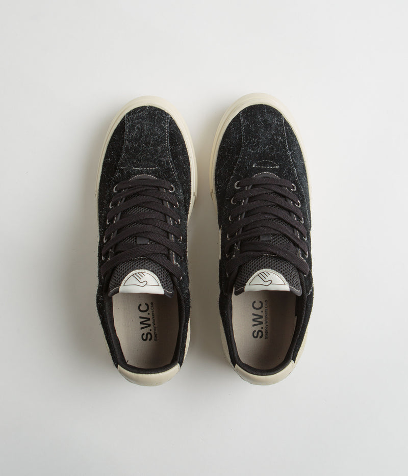 Stepney Workers Club Dellow S-Strike Cup Raw Suede Shoes in Black