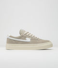 Stepney Workers Club Dellow S-Strike Cup Suede Shoes in Light Grey and White