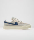 Stepney Workers Club Dellow S-Strike Cup Tennis Mesh Shoes in Ecru and Blue